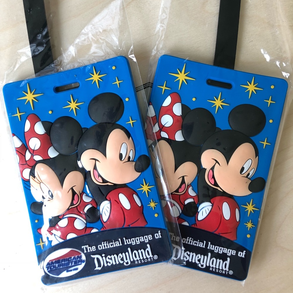 Disney Resort Mickey & Minnie Luggage Tags NEW!